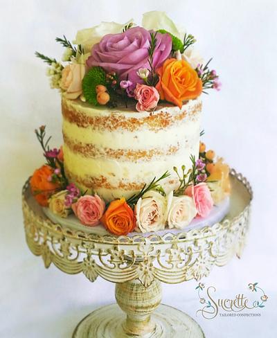 Naked and Floral - Cake by Sucrette, Tailored Confections