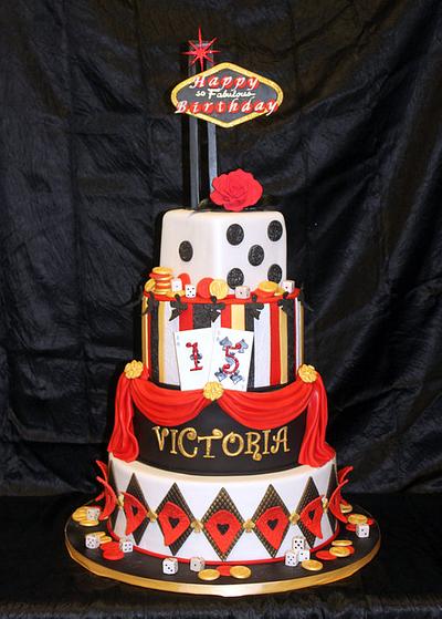 Vegas Themed Sweet Sixteen - Cake by Sandrascakes