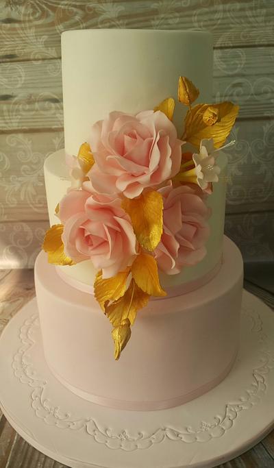 Wedding cake  - Cake by samar  soliman
