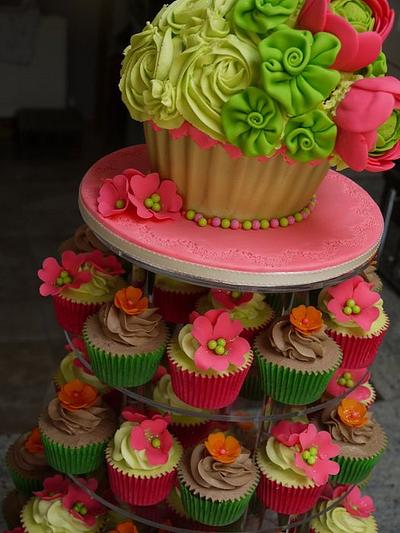 Bex Wedding Cupcake Tower - Cake by Scrummy Mummy's Cakes