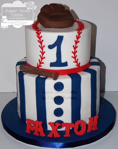 Baseball 1st Birthday - Cake by Sugar Sweet Cakes
