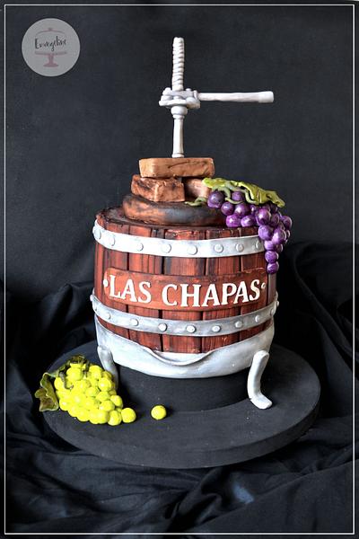 Grape press - Cake by Evangeline.Cakes 