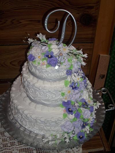 June Wedding Cake - Cake by Angie Mellen