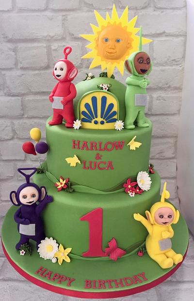 Telly Tubbies - Cake by Canoodle Cake Company
