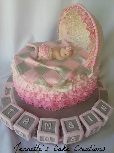 Baby Crib - Cake by Jeanette's Cake Creations and Courses
