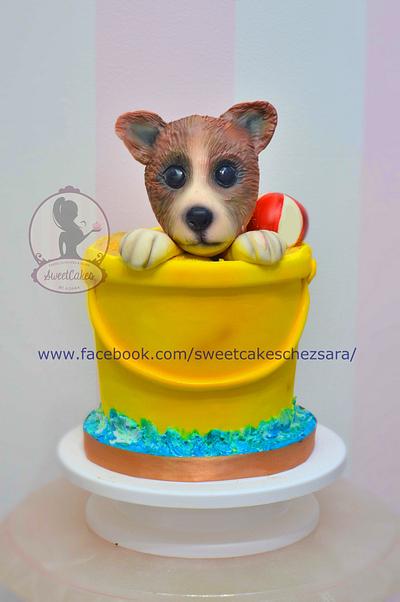 Cute dog cake  - Cake by Sweetcakes
