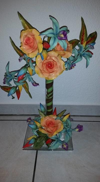 Flower Arrangment - Cake by Weys Cakes