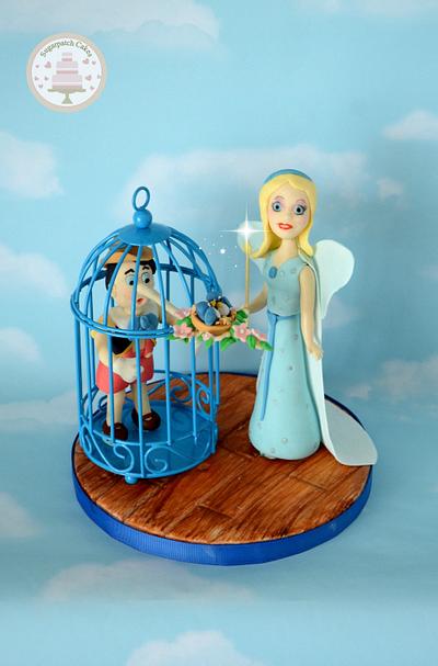 When You Wish Upon a Star Collaboration - Pinnochio & The Blue Fairy - Cake by Sugarpatch Cakes