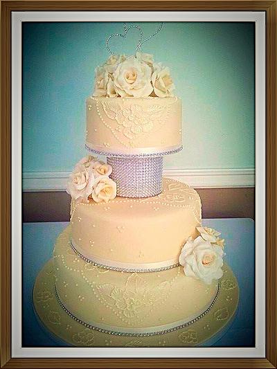 Wedding cake - Cake by Sharonscakecreations