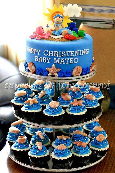 Beach themed Christening cake - Cake by Vangie Evangelista