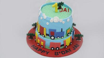 Train Cake - Cake by Caked India