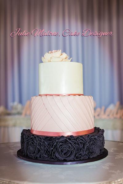 3 tier Wedding cake  - Cake by Cakesby Jools