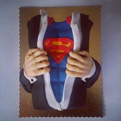 Superman cake - Cake by Jolanta Nowocin