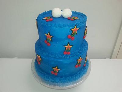 Buttercream Cherrybomb Wedding Cake - Cake by Putty Cakes