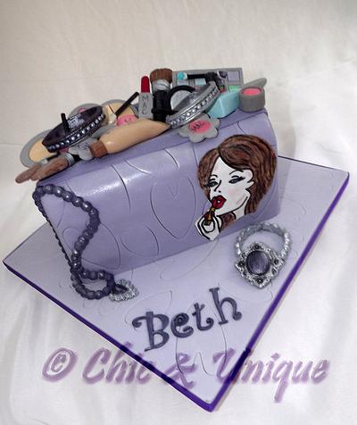 Beth's Makeup Bag  - Cake by Sharon Young