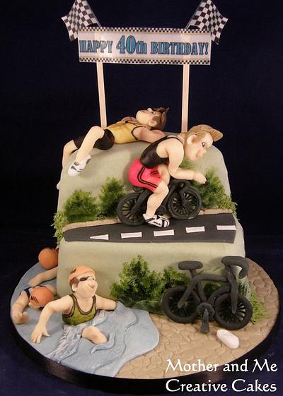 Triathlon - Cake by Mother and Me Creative Cakes