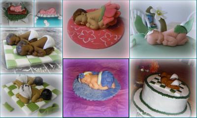 baby toppers  - Cake by Laciescakes