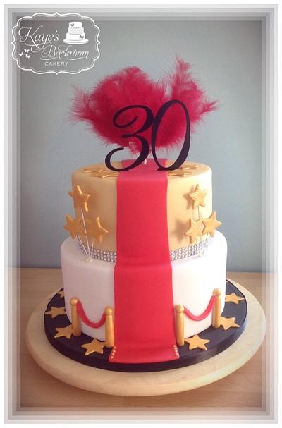 Red carpet cake - Cake by Kaye's Backroom Cakery