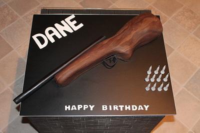My Very First Rifle Cake! - Cake by KellieJ75