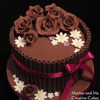 Chocolate and Roses! - Cake by Mother and Me Creative Cakes