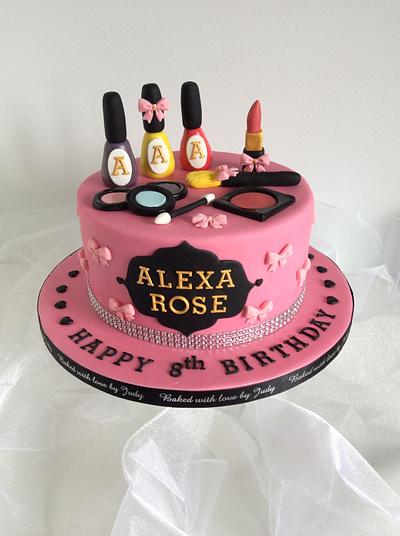 Make-up Party for Alexa-Rose - Cake by Judy