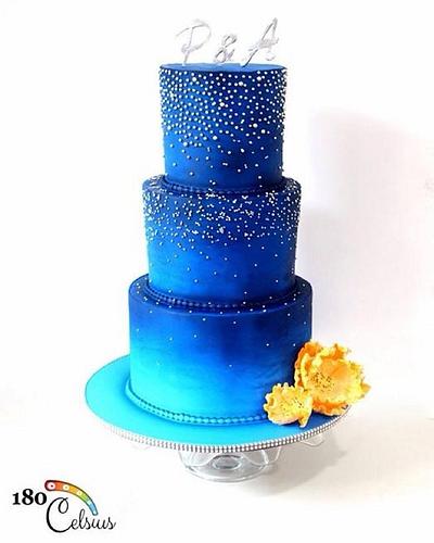 Starry Nights - Wedding Cake - Cake by Joonie Tan