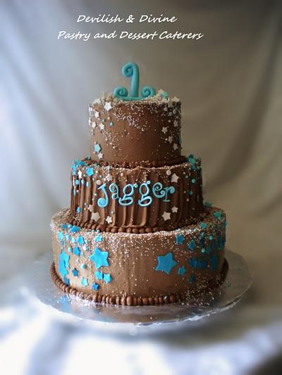 1st Birthday - Cake by DevilishDivine