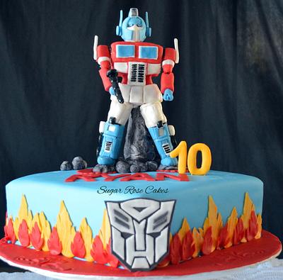 Optimus Prime cake - Cake by Inoka (Sugar Rose Cakes)