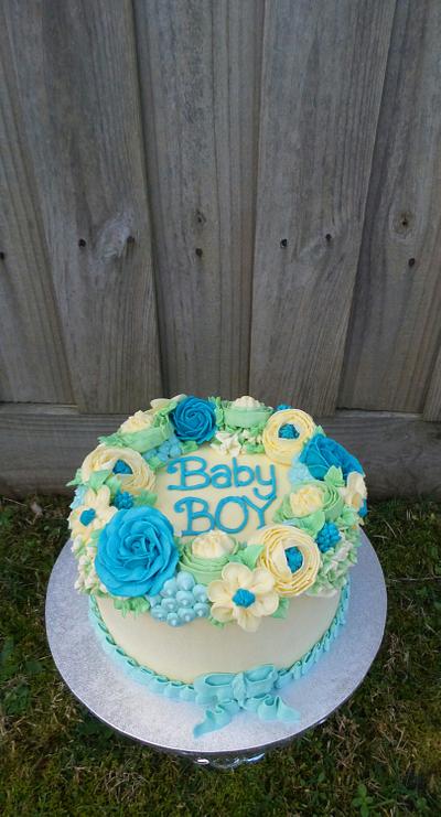Little Boy Blue - Buttercream - Cake by Lisa-Jane Fudge
