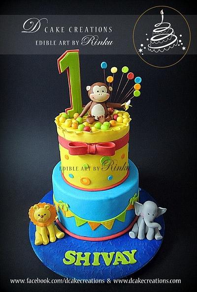 1st Birthday Cake - Cake by D Cake Creations®