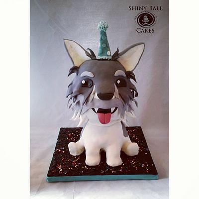 Chibi Doggie - Cake by Shiny Ball Cakes & Creations (Rose)