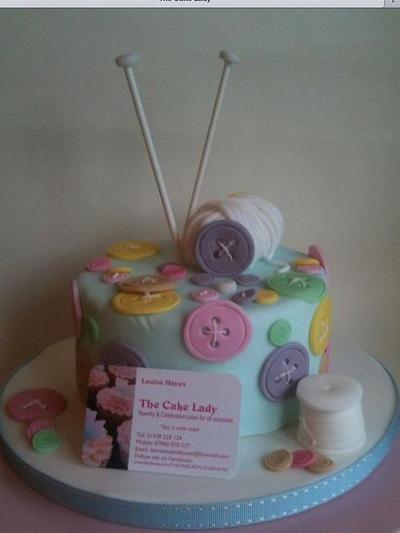 Mother's Day knitting cake - Cake by Louise Hayes