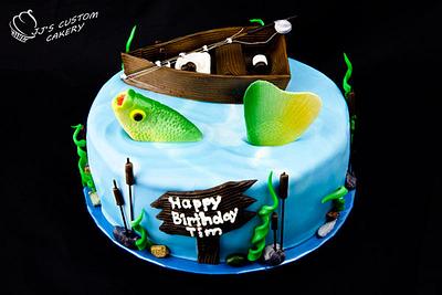 Gone Fishing Birthday Cake - Cake by Jenn