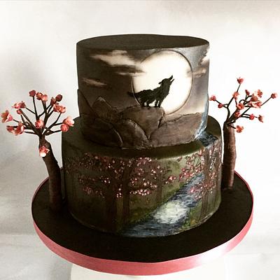 Midnight blossom - Cake by Maria-Louise Cakes