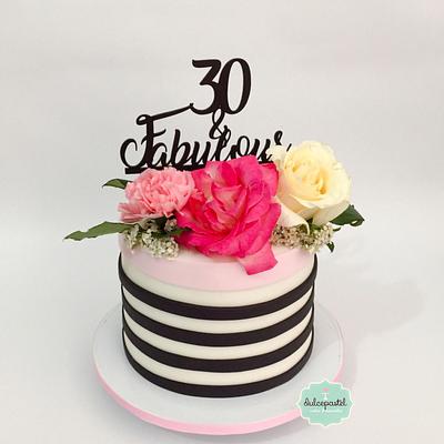 Torta Flores - Flowers Cake - Cake by Dulcepastel.com
