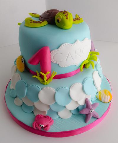 Carol's first birthday - Cake by Bolinhos à medida