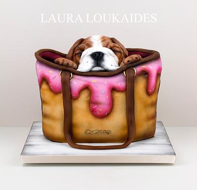 Shoe Bakery Bulldog Puppy Cake - Cake by Laura Loukaides