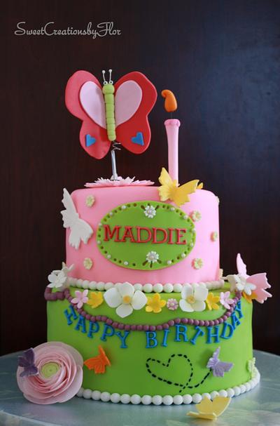 Maddie's Butterfly Cake (for IcingSmiles) - Cake by SweetCreationsbyFlor