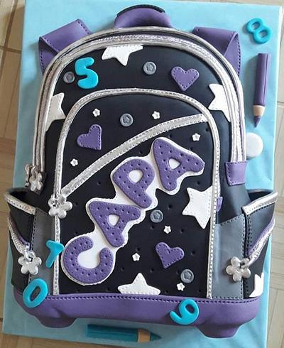 School bag cake 🎒 - Cake by Marina