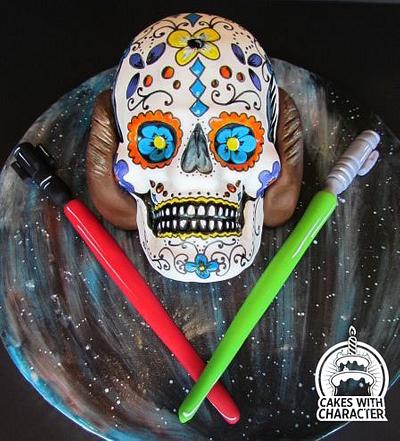 Princess Leia Star Wars themed Sugar Skull - Cake by Jean A. Schapowal