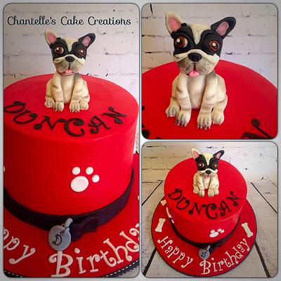 French Bulldog - Cake by Chantelle's Cake Creations