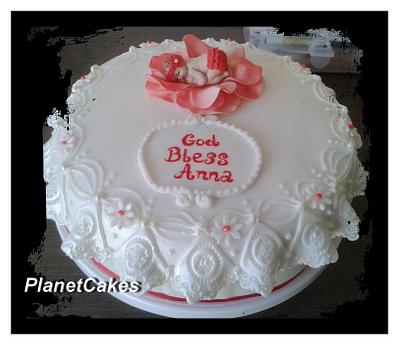 Little Angel Baptism - Cake by Planet Cakes