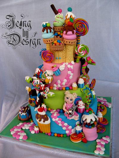 Magical Candy Land  - Cake by Jennifer
