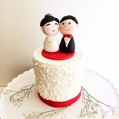 Mini Wedding Cake - Cake by Shafaq's Bake House