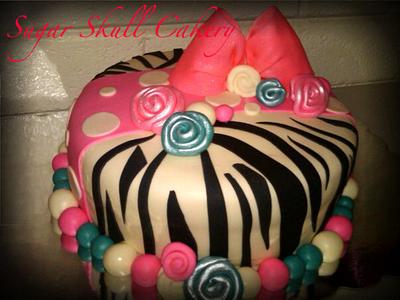 Lil' Diva Zebra Print Birthday Cake - Cake by Shey Jimenez