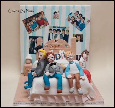 One Direction Fan Room - Cake by Cakes by Nina Camberley