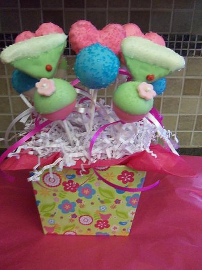 Party girl cake pops - Cake by Monica@eat*crave*love~baking co.