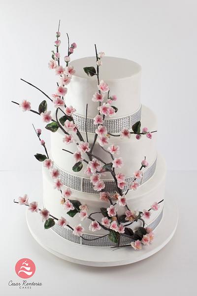 Cake cherry blossom - Cake by Cesar Renteria Cakes