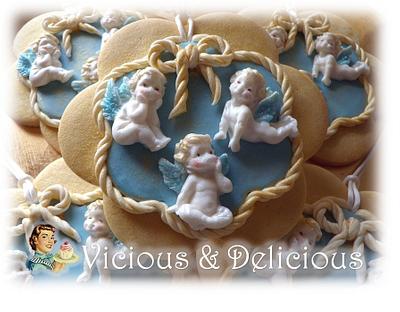 Angels cookies - Cake by Sara Solimes Party solutions