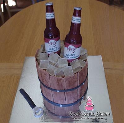 Bucket of Beer - Cake by Rock Candy Cakes